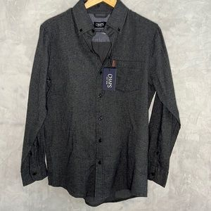 Chaps Men Easy Fit Brushed Flannel. Long Sleeve Casual Shirt, size S